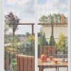 Fly Screens Doors Nets Patio Curtain Insect Mesh for Keeping Out Flies & Bug. Flyscreen French Doors. Mosquito Double Door Magnetic ScreenFly Doors(100x200cm. White)