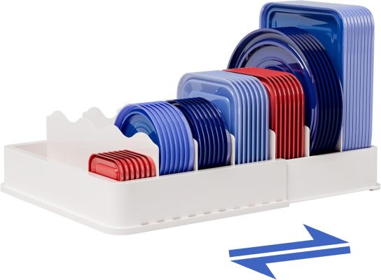 SWOMMOLY Expandable Lid Organizer with 6 Dividers