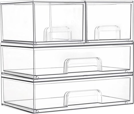 Vtopmart Stackable Storage Drawers Set of 4