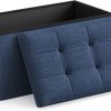 SONGMICS 30" Folding Storage Ottoman Bench ULSF47IN